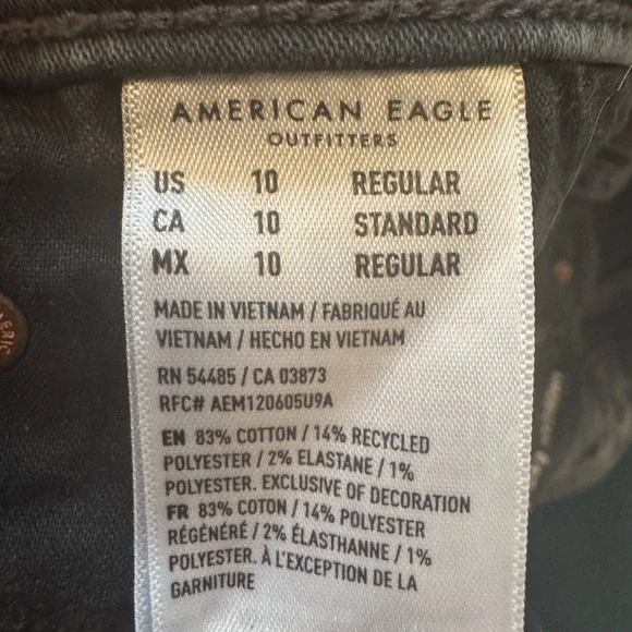 American Eagle Outfitters Black Skinny Jeans - Picture 6 of 6